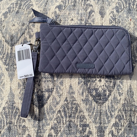NWT Vera Bradley RFID Tech wristlet. 2 Gray and 1 navy. - Picture 6 of 9
